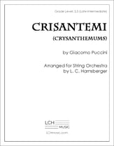 Crisantemi Orchestra sheet music cover